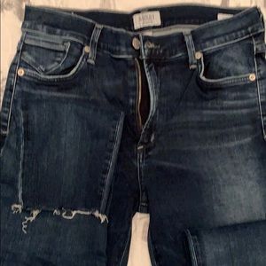 A gold E of Los Angeles stretch skinny jean.